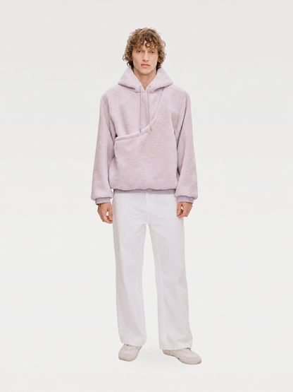 Hoodie för män med integrerad djurficka