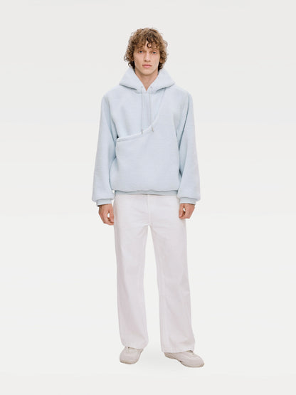Hoodie för män med integrerad djurficka